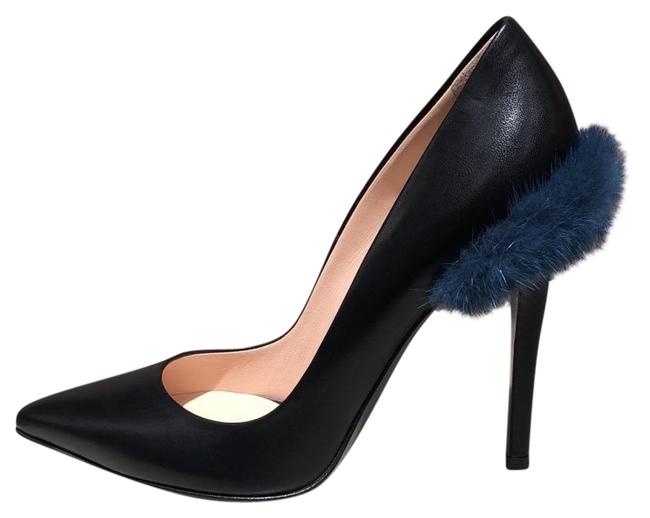 Fendi Black Decollete Capreto Biso?e Pumps 