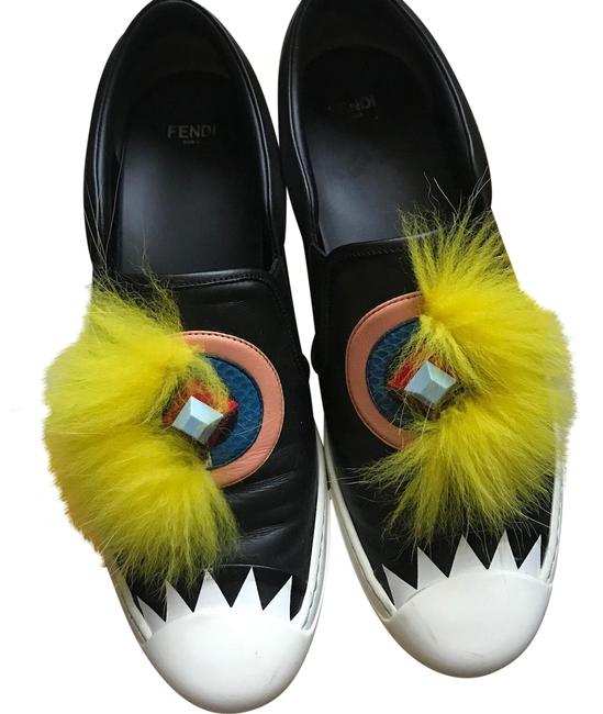 Fendi Black Fur Sneakers 
