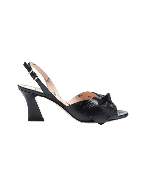 Fendi Black In Calf Leather Sandals 