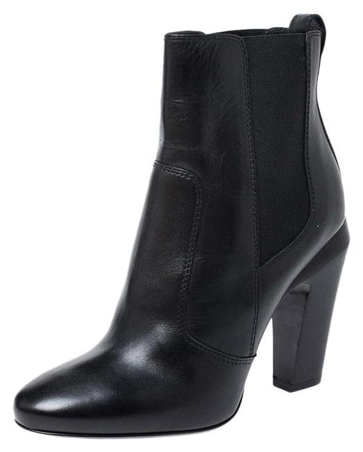Fendi Black Leather Ankle 38.5 Boots Booties 