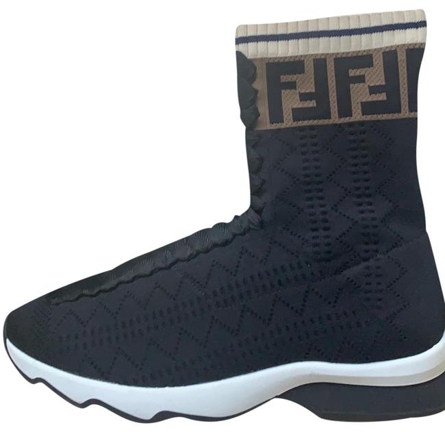 Fendi Black Multifabric Sneakers Narrow Aa, N