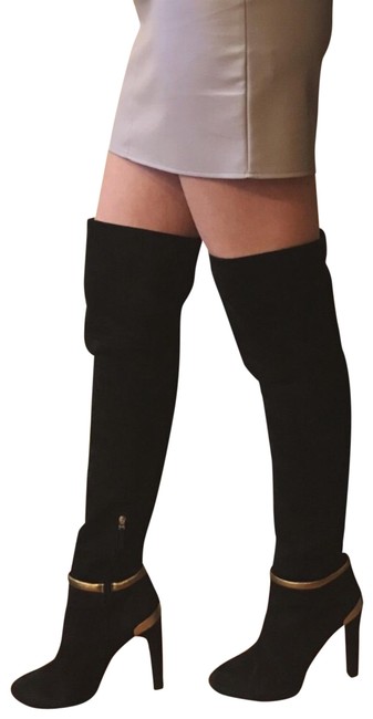 Fendi Over The Knee Suede Boots Booties 
