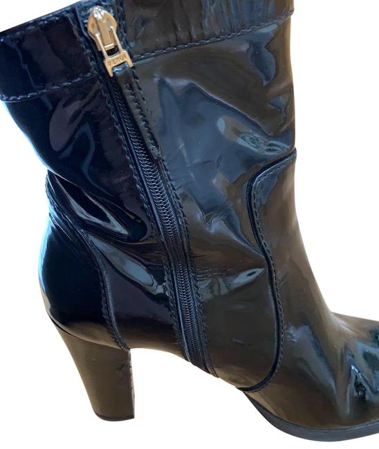 Fendi Black Patent Leather Boots Booties 