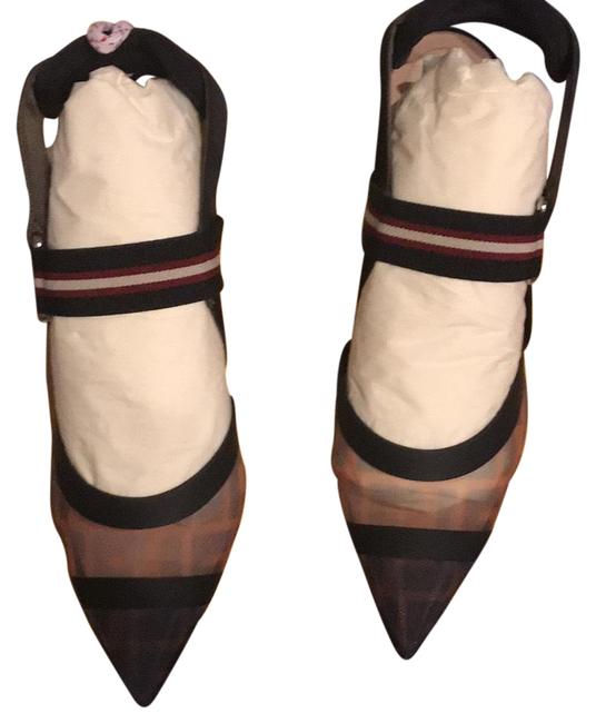 Fendi Black Brown Pumps 