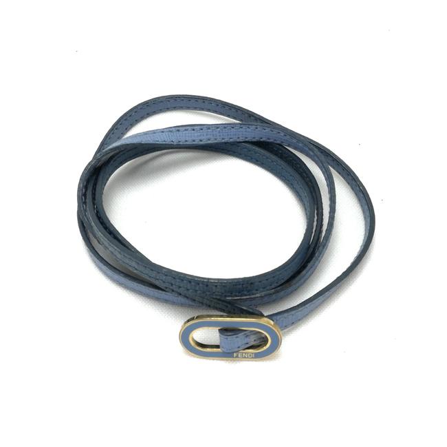 Fendi Blue Leather "Crayons" Bracelet