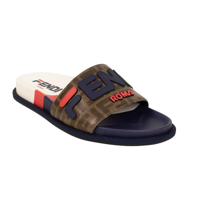 Fendi Multicolor Mania Logo Sandals 