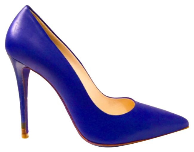 Fendi Blue Neon Anne Point Toe Pumps 