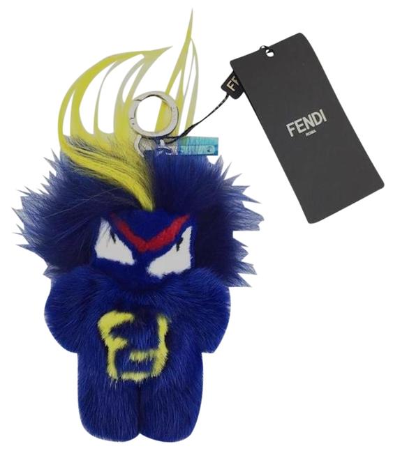 Fendi Blue Peekaboo Monster Fur Doll Charm