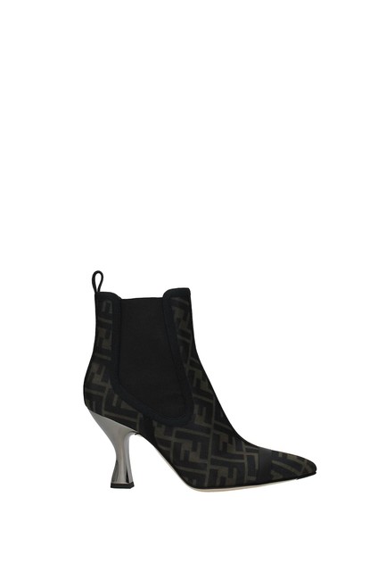 Fendi Brown Ankle Women Boots Booties 