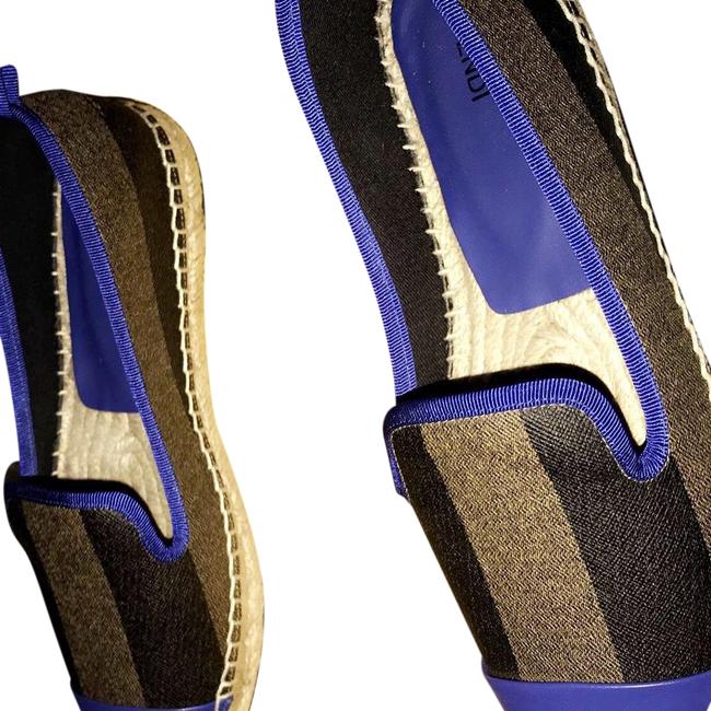 Fendi Brown Espadrille Flats Narrow Aa, N