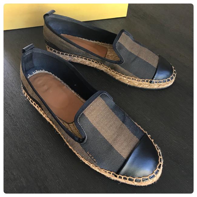 Fendi Brown Espadrilles In Flats 