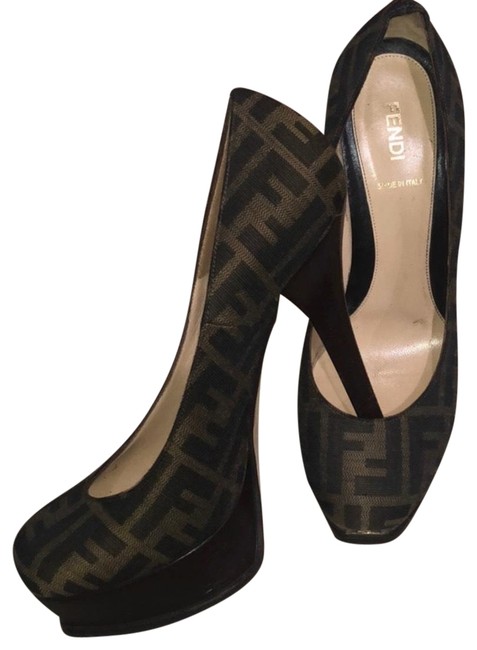 Fendi Brown Pumps Platforms 
