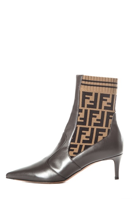 Fendi Brown Rockoko Boots Booties 