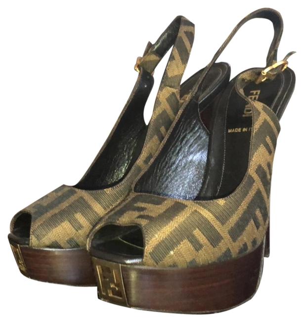 Fendi Brown Stilettos Pumps 