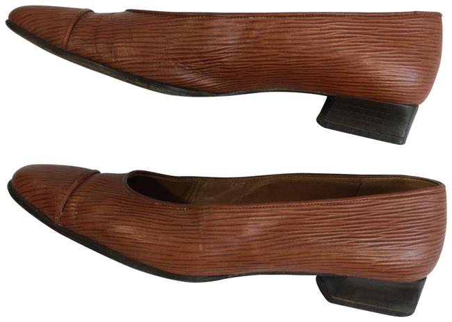 Fendi Brown Vintage Low Heel Pumps 