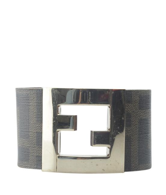 Fendi Brown Zucca Cuff 153020 Bracelet