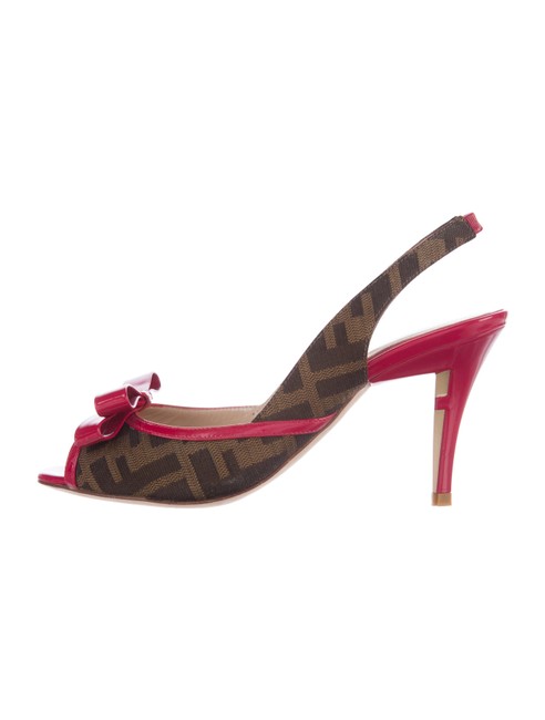 Fendi Brown Zucca Pumps 