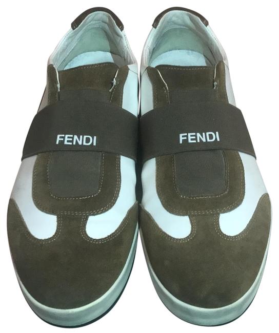 Fendi Brown White 7e0662 Sneakers 