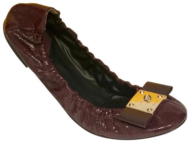Fendi Burgundy 8f4553 Baw Flats 