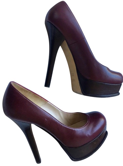 Fendi Burgundy Fendista Pumps 