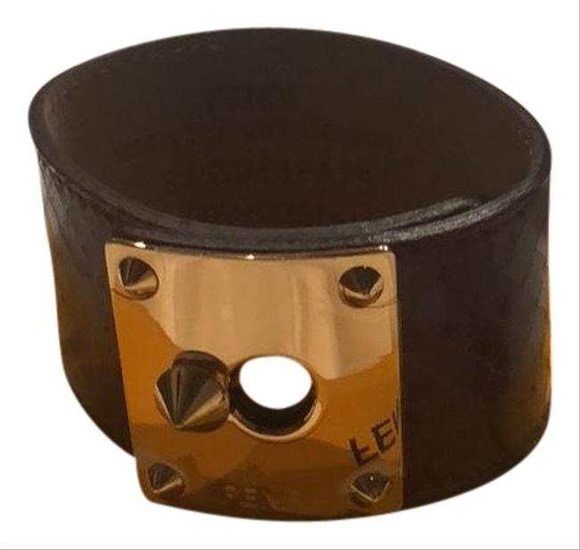 Fendi Burgundy Gold Mine Ayers Bracelet