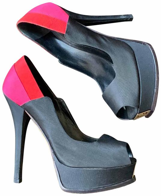 Fendi Fendista Open Toe Pump Platforms 