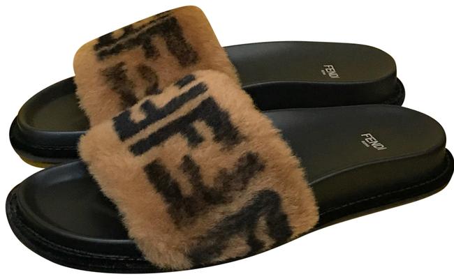 Fendi Fur Slides Sandals 
