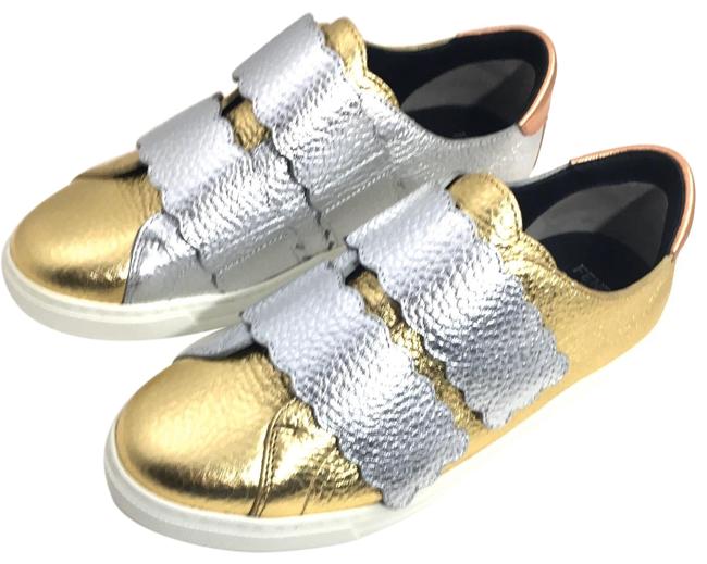 Fendi Gold and Silver Sneakers 