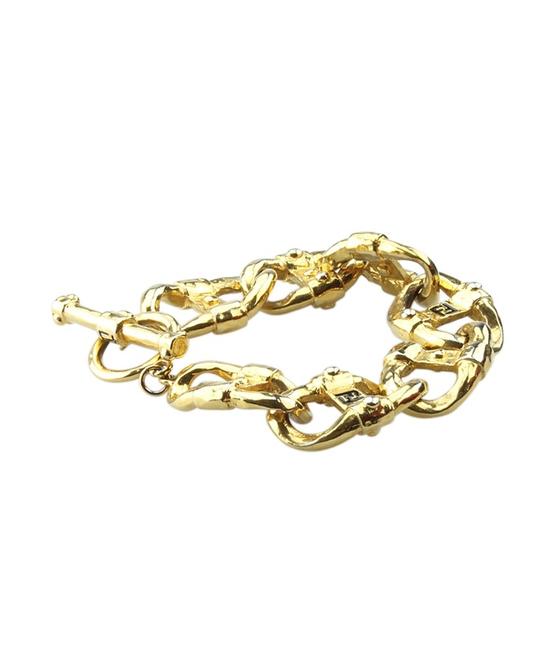 Fendi Gold Vintage Gold tone Link 157065 Bracelet