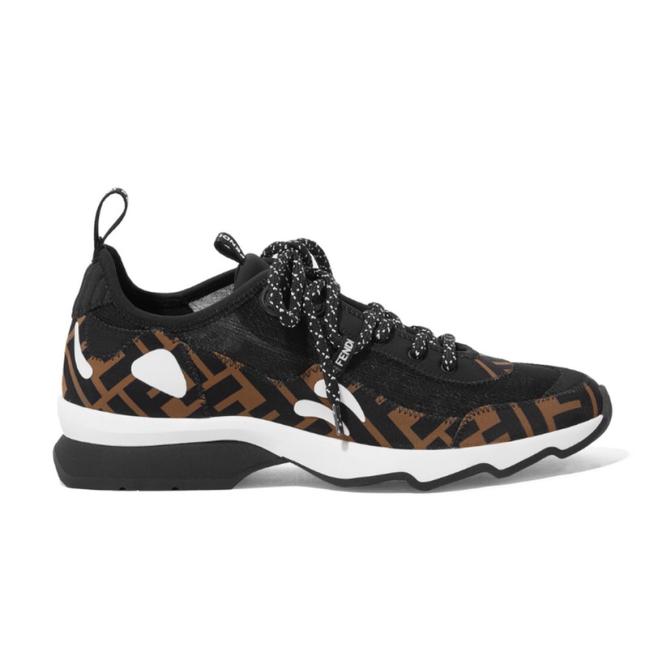 Fendi Logo Printed Neoprene Sneakers 