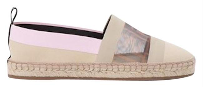 Fendi Multicolor Canvas Espadrilles Flats 