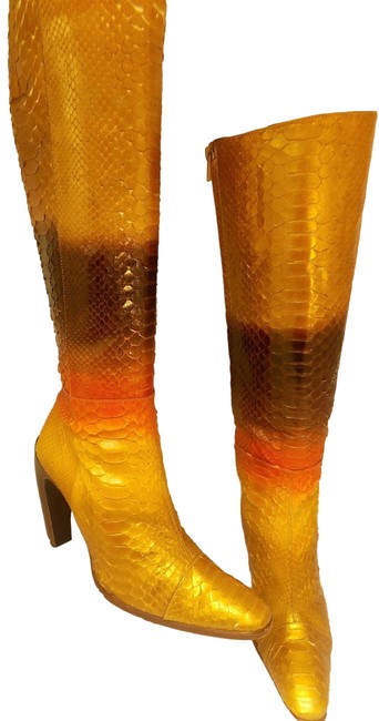 Fendi Multicolor Knee High Boots Booties 