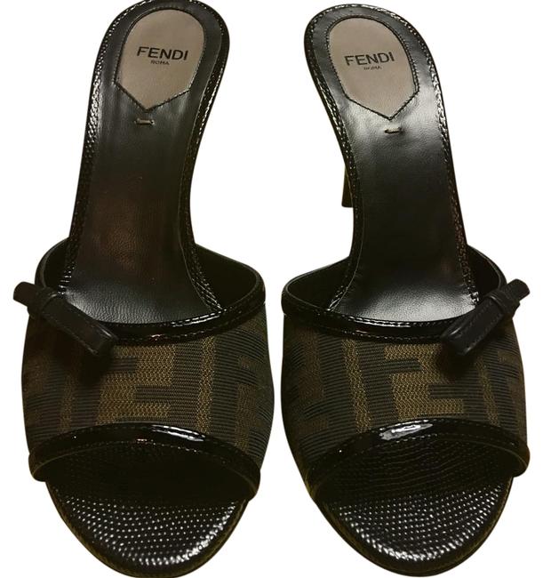 Fendi Multicolor Large Logo Zucca Print Formal Shoes 