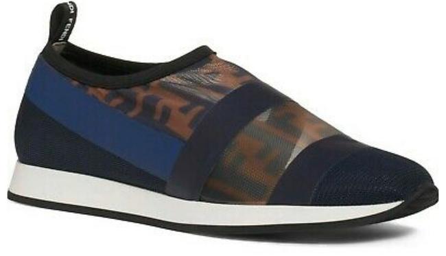 Fendi Navy Colibri Mesh Sneakers 