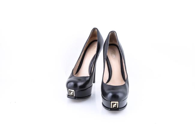 Fendi Black Decolette Nappa Nero Pumps 