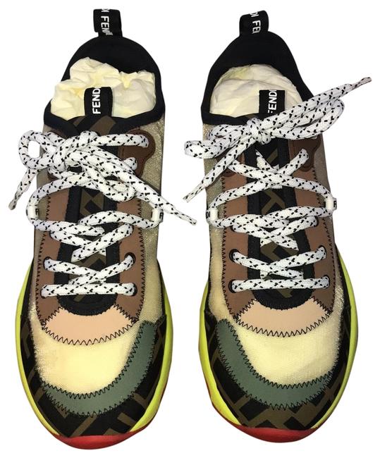 Fendi Nude Tabacco Nero Sneakers 