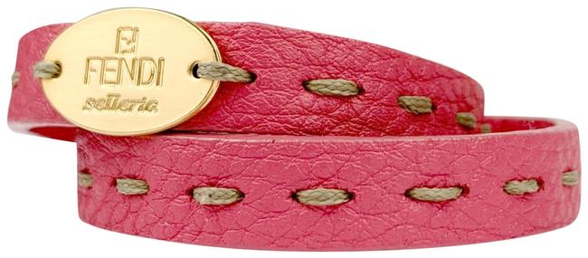 Fendi Pink Gold Selleria Bracelet