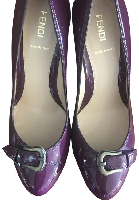 Fendi Purple Patent Pumps 