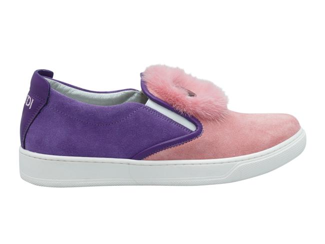 Fendi Purple Pink Slip on Sneakers 
