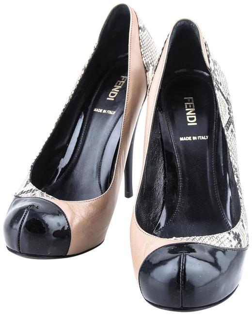 Fendi Multicolor Python Round toe Pumps 