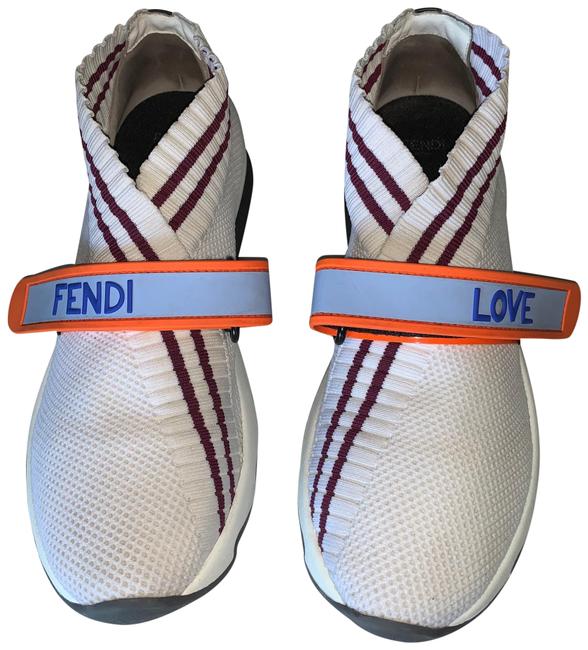 Fendi Rare White Love Sneakers 