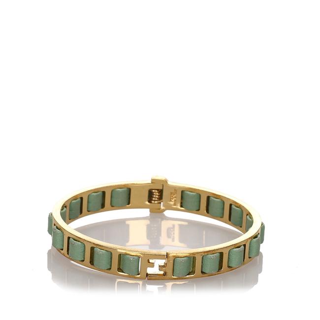 Fendi Silver Light Zucca Bangle Bracelet