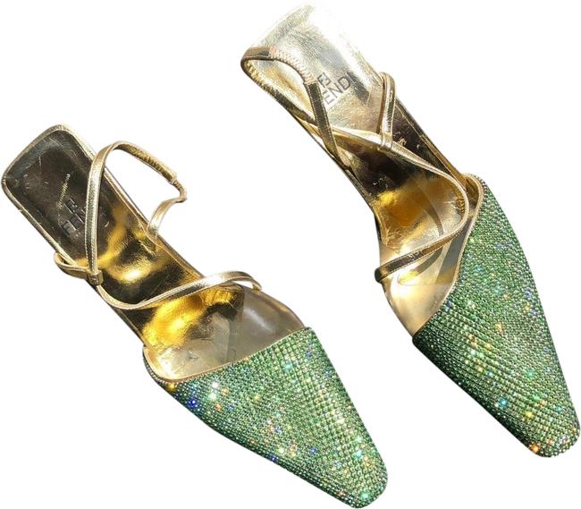 Fendi Swarovski Heels Pumps Narrow Aa, N