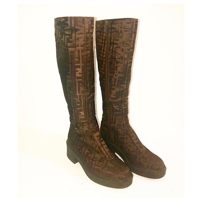 Fendi Vintage Zucca Boots Booties 