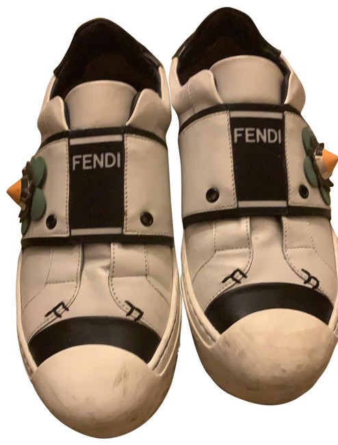 Fendi White Flowerland Sneakers 