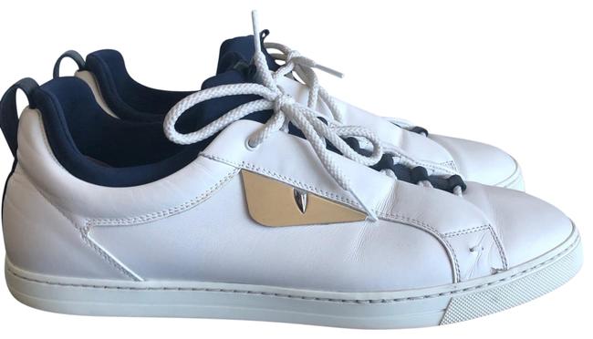 Fendi White Men s Calfskin Sneakers 