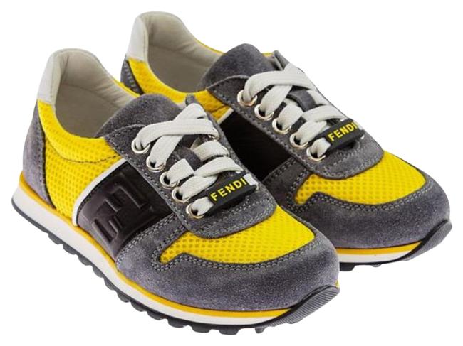 Fendi Yellow Grey Sneakers 
