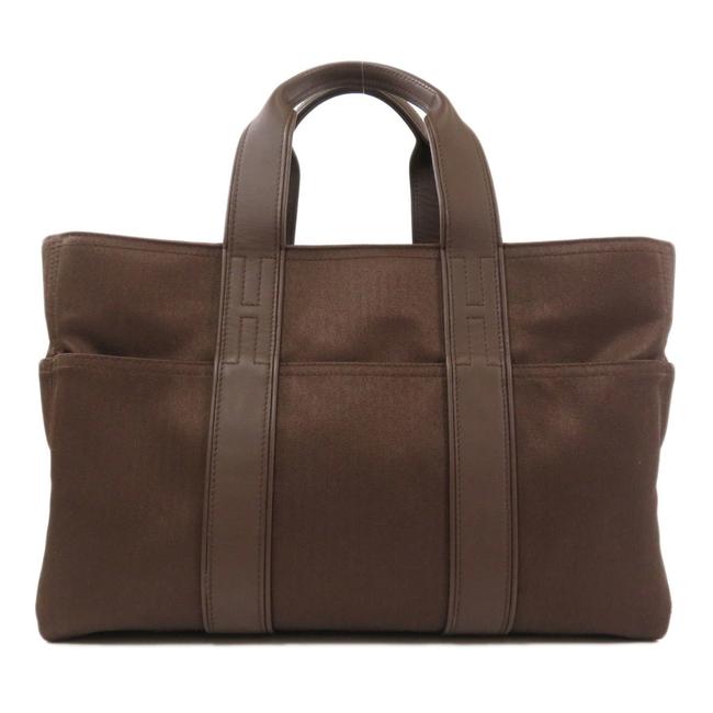 Hermes Acapulco Bag Calf Ladies Brown Canvas Tote