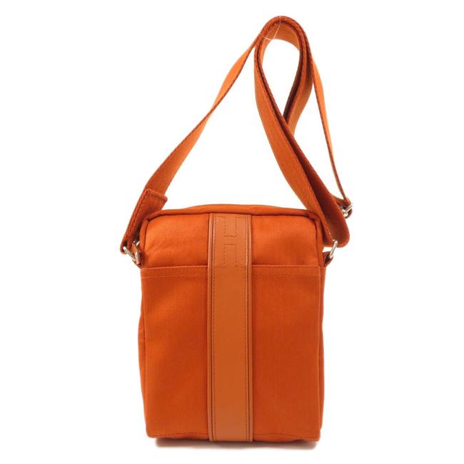 Hermes Acapulco Bandolier Pm Ladies Orange Toile Chevron Shoulder Bag