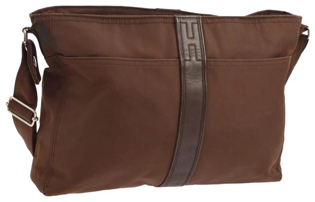 Hermes Acapulco Bandouliere Brown Polyurethane Shoulder Bag